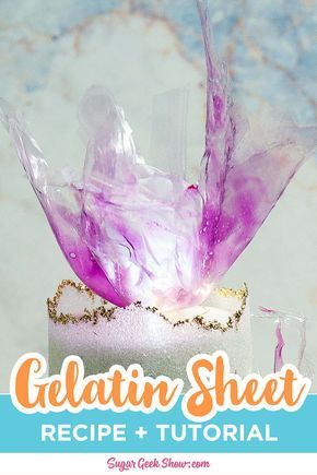 Pirate Ship Sails, How To Make Gelatin, Paper Ruffles, Gelatin Bubbles, Ship Sails, Sugar Geek, Gelatin Recipes, Recipe Paper, Wafer Paper Flowers