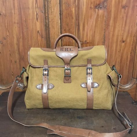 Item Has Been Sold.... Ralph Lauren Double Rl Rrl Rugged Dark Tan Canvas & Leather Duffle Briefcase Overnight Crossbody Bag. Condition Is New Without Tags Rare Duffel Briefcase Overnight Bag From The Rrl Headquarters 650 Madison Ave Nyc. I Worked For Ralph Lauren As His Personally Bike Messenger Back In The 90’s. It Was My First Job On My Arrival In Nyc. With A Chrome Framed Fixed Gear Bianchi Bicycle I Would Secretly Exit Out Of Ralph’s Side Ally Door On 59th Street And 5th Ave Next To Fa Schwa Bianchi Bicycle, Casting Director, Edc Bag, Bike Messenger, Double Rl, Travel Crossbody, Ralph Lauren Bags, Bag Designs, Awesome Tattoos