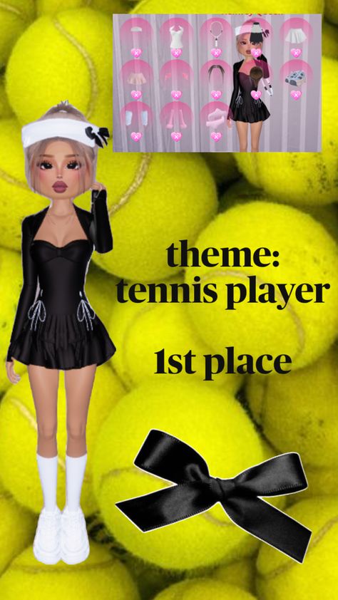 Tennis Player Outfit, Player 1, Outfit Dress, Tennis Player, Tennis Clothes, Tennis Players, Dress To Impress, All In One, Tennis