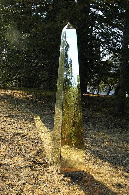 Obelisk. Stainless steel garden obelisk reflecting its surroundings. Metal Obelisk, Garden Obelisk, Sheet Metal, Singapore, Landscaping, Tower, Copper, Exterior, Google Search