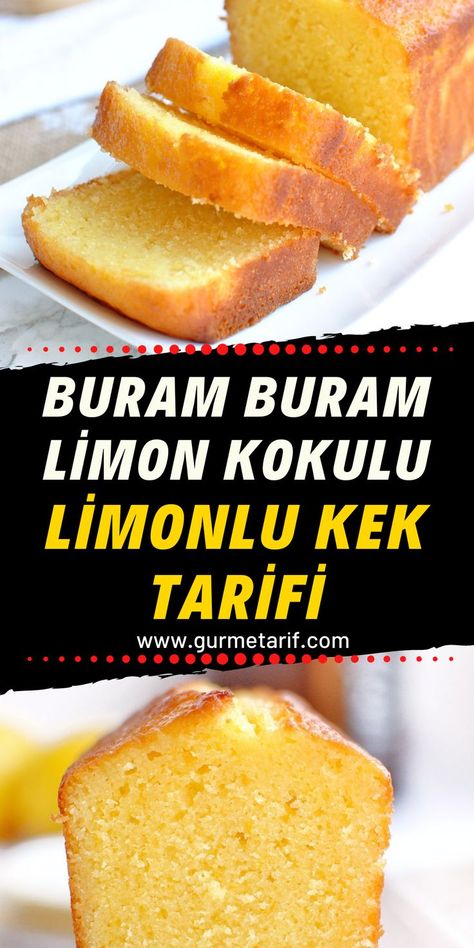 Limonlu kek tarifi. Sweet Cornbread, Lemon Meringue Pie, Lemon Meringue, Turkish Recipes, Cake Cookies, Hot Dog Buns, Cornbread, Food Art, Love Food