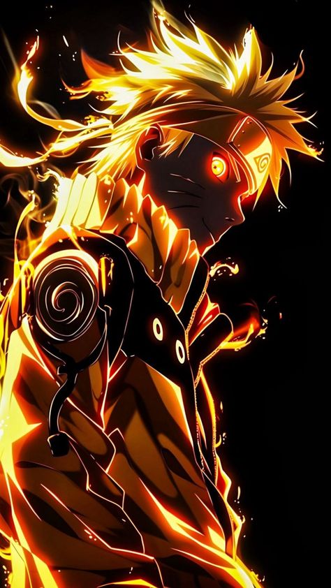 free wallpapers 4K naruto, anime, character, fire, aura, yellow, black background, art for mobile and desktop Naruto Phone Wallpaper, Photo To Cartoon Photoshop, Naruto Cool, Sasuke Wallpaper, Photo Naruto, Anime Picture Hd, Naruto And Sasuke Wallpaper, Anime Lock Screen, Naruto Uzumaki Art