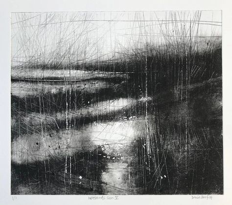 Monoprint Landscape, Carborundum Printmaking, David Parfitt, David Painting, Monoprint Art, Contemporary Abstract Art, Abstract Art Landscape, Landscape Drawings, Drawing Artist