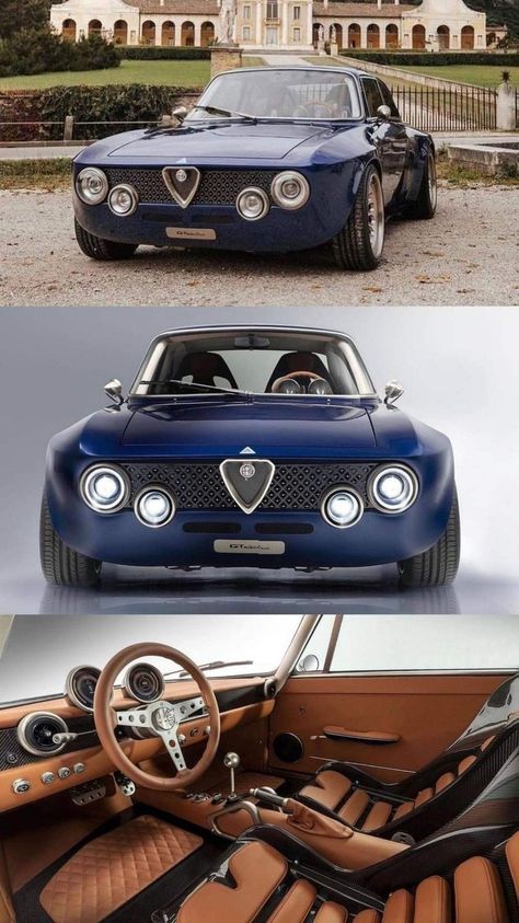 Classic Alfa Romeo, Aesthetic Cars Wallpaper, Cars For Girls, Alfa Cars, Alfa Romeo Gta, Car Dream, Alfa Alfa, Alfa Romeo Stelvio, Vintage Sports Cars