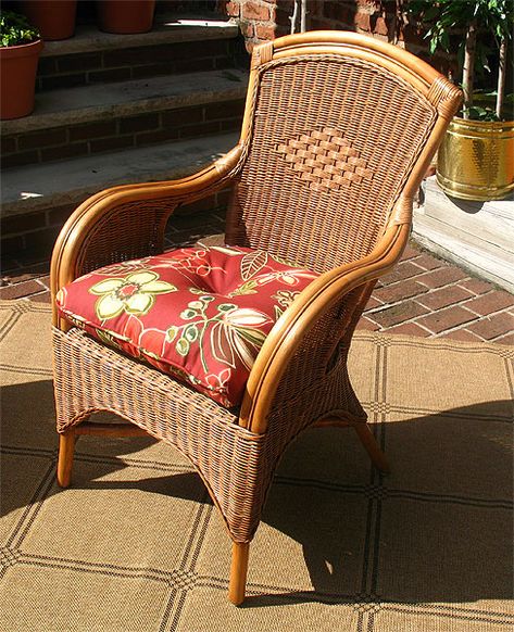 Wicker Furniture Warehouse British Colonial Decor West Indies, Wicker Dining Chair, British Colonial Decor, Wicker Dining Chairs, Colonial Design, Santa Fe Style, Rattan Armchair, Colonial Decor, Wicker Chairs