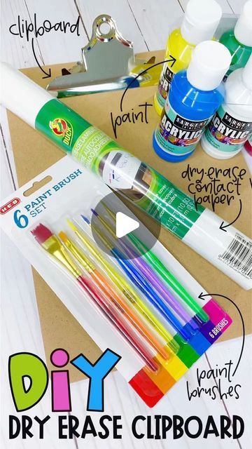 Amy Groesbeck on Instagram: "DIY DRY ERASE CLIPBOARD TUTORIAL!
1️⃣ Cut dry erase contact paper the length of a clipboard
2️⃣ Peel away backside of the contact paper 
3️⃣ Place sticky side of contact paper on the backside of the clipboard and smooth out any air bubbles
4️⃣ Trim excess paper using a utility knife
5️⃣ Paint and decorate the front side of the clipboard
I found all of the supplies at @HEB AND there’s a coupon for that! They’re offering Texas educators 15% off, so you can use your school email to sign up at heb.com/teachers or tap the link in my profile to snag your coupon!
#diyclassroom #hebteacher #sponsored" Clipboard Vinyl Ideas, Diy Painted Clipboard, Decorating Clipboards Diy, Diy Clipboard Decoration, Teacher Clipboard Diy, Clipboards Decorating Ideas, Amy Groesbeck, Organize Homeschool Supplies, Diy Homeschool