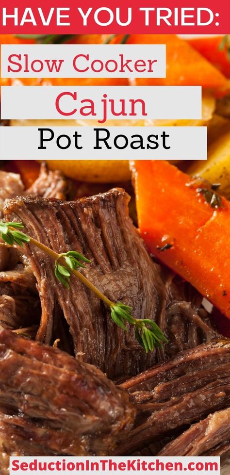 Teriyaki Roast Beef Crock Pot, Spicy Pot Roast Crock Pot Recipes, Tennessee Pot Roast, Spicy Pot Roast Slow Cooker, Spicy Pot Roast, Cajun Pot Roast, Slow Cooker Round Roast, Pot Roast Easy, Slow Cooker Cajun