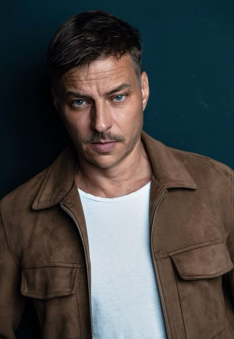 Tom Wlaschiha, Future Boyfriend, I'm A Simp, Blue Eyes, Eye Candy, Black Hair, A Man, Actors, Wall