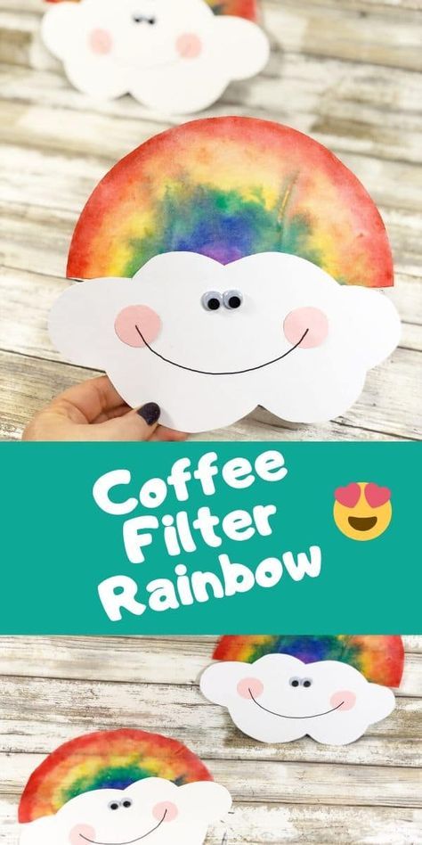 Weather Crafts, Rainbow Activities, Rainbow Craft, April Crafts, Preschool Spring, March Crafts, Weather Theme, Art Projects For Adults, Spring Preschool