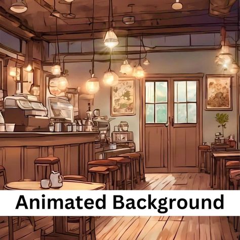 Lofi Coffee Shop, Lofi Coffee, Hayao Miyazaki Art, Miyazaki Art, Relaxing Game, Cozy Coffee Shop, Interior Illustration, Cozy Cafe, Lo Fi