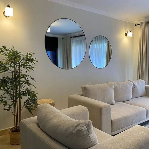 Circular / Round Mirrors. Perfect for your living space, bathroom, bedroom and business places. Order now with @mirror_now1 Space Bathroom, Business Place, Mirror Design Wall, Mirror Design, Design Wall, Mirror Designs, Bathroom Bedroom, Round Mirrors, Wall Design