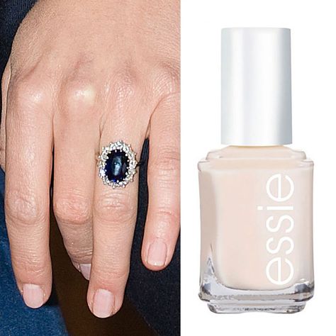 Every wedding beauty decision is important when you know you're about to be televised across the world. For Kate's manicure, she wore Essie's Allure, a transparent white color that she wears on a regular basis. ($9; amazon.com) Essie Allure, Kate Middleton Makeup, Kate Middleton Stil, Essie Nail Polish Colors, Wedding Nail Polish, Middleton Wedding, Essie Nail Colors, Kate Middleton Wedding, Wedding Nails For Bride