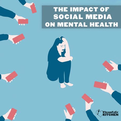 Impact Of Social Media On Mental Health, Social Media Mental Health, Infographic Animation, Mental Health Statistics, Impact Of Social Media, Health Images, Social Media Impact, Social Media Usage, A Healthy Relationship