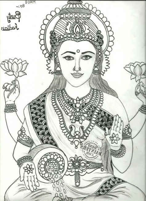 Goddess Lakshmi Pencil Sketches are usually really a work of art when them. So numerous people give up upon this hobby without supplying it a opportun...  #goddesslakshmipencildrawing #goddesslakshmipencilsketches Lakshmi Drawing, Tattoo Coloring Book, Tree Drawings Pencil, Dancing Drawings, Pencil Sketch Drawing, Pencil Sketch Images, Sketches Pencil, Goddess Artwork, Pencil Sketches