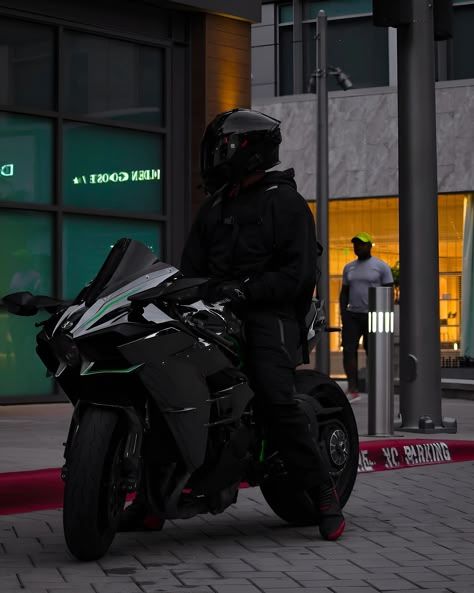 Kawasaki Ninja H2r Aesthetic, Kawasaki Ninja Aesthetic, Ninja Kawasaki H2r, Superbike Aesthetic, H2r Kawasaki, Aesthetic Bikes, Bikes Aesthetic, Ninja Bikes, Moto Aesthetic