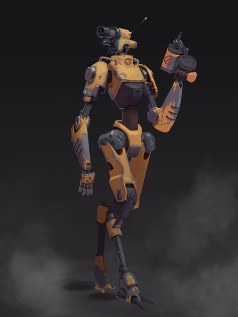 Scifi Robot, Security Robot, Robot Mechanics, Sci Fi Rpg, Humanoid Robot, Cool Robots, Arte Robot, A Robot, Robot Design