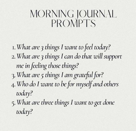 Morning Writing Journals, What Did I Learn Today Journal, 3 Things Im Grateful For Journal, What Do You Want, Friday Prompts, What Should I Do Today, Morning Writing, Vlog Ideas, Recovery Books