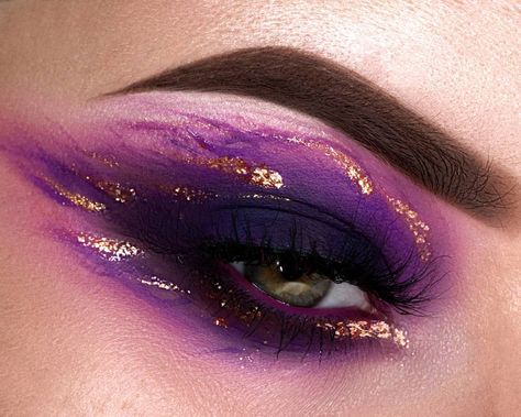 Purple Dragon Makeup, Villain Color Palette, Dragon Eyeshadow, Celestial Makeup Looks, Purple Witch Makeup, Color Guard Makeup, Shrek Rave, 2024 Costumes, Nail Art Designs For Summer