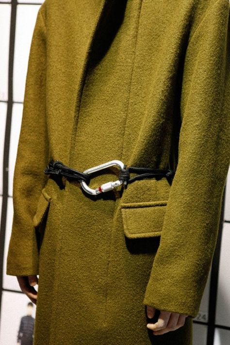 Carabiner Fashion, Knitting Illustration, Illustration Design Inspiration, Industrial Accessories, Industrial Fashion, Fashion Article, Hardware Fashion, Clip Belt, Philip Lim