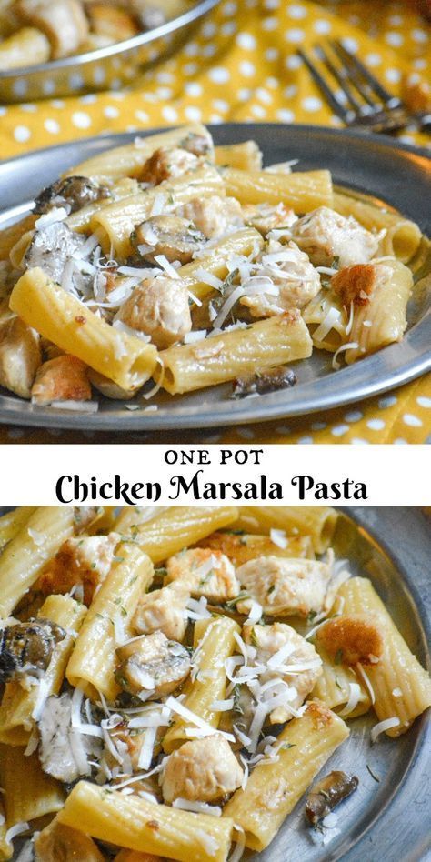 Chicken Marsala Pasta, Marsala Pasta, Oxtail Recipes, Chimichurri Recipe, One Pot Chicken, Chicken Marsala, One Pot Pasta, Easy Soup Recipes, The Chicken