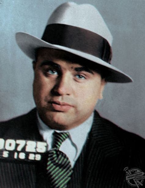 America's Most Notorious Criminals Are Brought to Life After Their Mugshots Were Expertly Colorized Johnny Stompanato, Mickey Cohen, Mafia Gangster, Chicago Outfit, Al Capone, Goodfellas, The Windy City, Martin Scorsese, Hollywood Celebrities