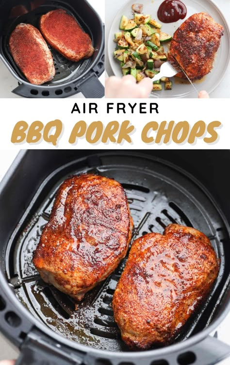 Air Fry Pork Loin, Pork Rind Crust, Whole 30 Air Fryer, Pork Loin Steaks, Air Fry Pork Chops, Pork Chorizo, Potatoes Asparagus, Belly Pork, Low Carb Lunch Ideas