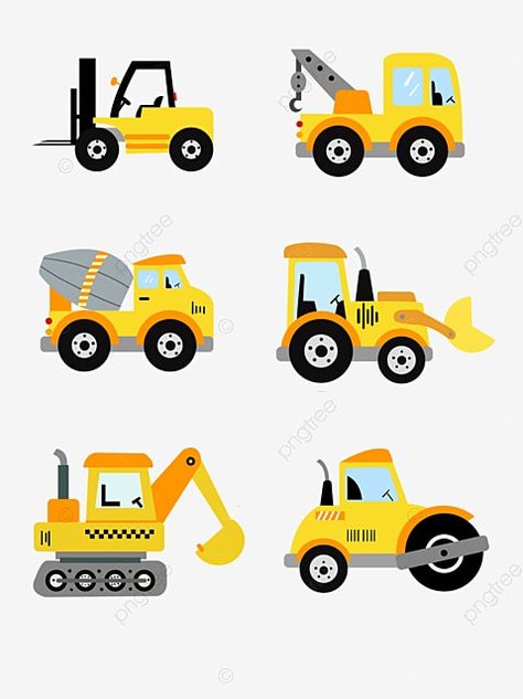 Excavator Cartoon, Construction Vehicles Printables, Kid Apron, Custom Pencil Case, Boy Apron, Baby Easter Basket, Construction Theme Party, Car Prints, Nephew Gifts