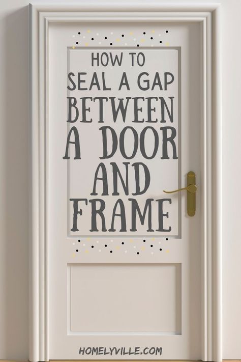 Door Gap Solution, Door Sweep Ideas, Door Seal, Door Seal Gap Diy, Seal Door Gap, Door Gap Blocker, Weather Stripping Doors Diy, How To Replace Door Weather Strip, Door Frame Repair