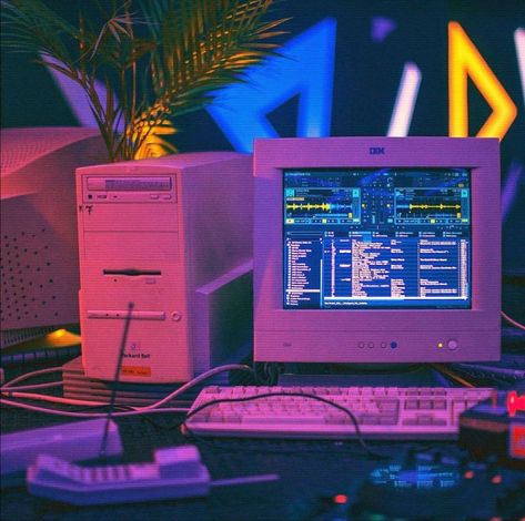 Neo. Retro. Nostalgic. — AESTHETIC. DREAMS. Retro Futurism Aesthetic, Old Computer, Nostalgic Aesthetic, Tech Aesthetic, New Retro Wave, 80s Vibes, 80s Aesthetic, Vaporwave Aesthetic, Neon Aesthetic