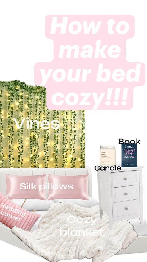 How to make your bed cozy!!! 💗💗💗 How To Make Bed Cozy, Make Bed, Make Your Bed, Cozy Bed, Body Pillow, How To Make Bed, How To Make Your, Make Your, Make It Yourself