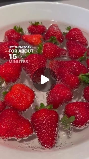 Sweet & Sour on Instagram: "🍓 Here’s how to properly clean your strawberries (and all your other produce): (Via: @olivercareco)  ✨ did you know that strawberries are consistently ranked #1 on the EWGs Dirty Dozen list of the most pesticide-contaminated produce. And many pesticides are endocrine disruptors!  Directions: step 1: submerge your strawberries in a bowl of water step 2: add about half a cup of any vinegar step 3: soak them for about 10-15 min step 4: rinse under cold water and dry  **bonus: if you want to take it a step further, add 2 tbsp of baking soda to the vinegar solution.   #AmericanEats #USFoodie #TasteofAmerica #AmericanFlavors #YummyUS #StatesideEats #AllAmericanDining #USAfoodlove #FlavorsOfTheStates #AmericanFoodCulture" How To Clean Strawberries, How To Wash Strawberries, How To Store Strawberries, Amazing Food Hacks, Baking Soda Water, Dirty Dozen, Usa Food, Endocrine Disruptors, Soda Recipe