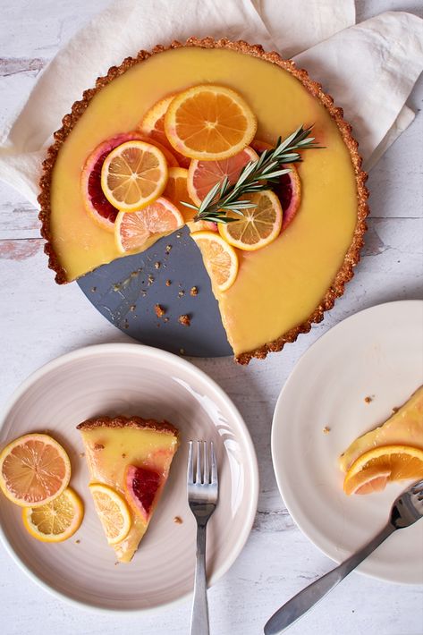 This Winter Citrus Tart is bursting with vibrant colors, delicious flavors, and is bound to brighten your day with one bite. Gluten Free. Tart Shells Recipe, Capsule Kitchen, Citrus Tart, Orange Tart, Citrus Desserts, Citrus Recipes, Seasonal Desserts, Curd Recipe, Stuffed Shells Recipe