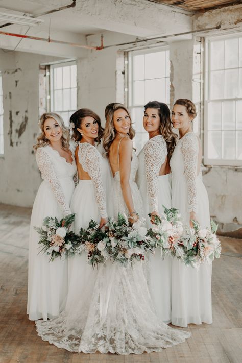 White Bridesmaid Dresses Long, Lace Sweetheart Wedding Dress, Outdoor Wedding Dress, Custom Bridesmaid Dress, Boho Wedding Dress Lace, Lace Beach Wedding Dress, Long Bridesmaid Dress, Chiffon Long Sleeve, Long Bridesmaid Dresses