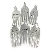 Check this out! Metal Stamping Design, Cheese Markers, Silver Spoon Jewelry, Cheese Labels, Cheese And Crackers, Havarti, Kinds Of Cheese, Cheese Tray, Spoon Jewelry