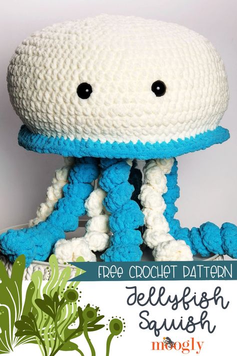 Moogly Crochet, Bernat Baby Yarn, Crocheted Jellyfish, Bernat Baby Blanket, Crochet Classes, Crochet Abbreviations, Crochet Animals Free Patterns, Crochet Amigurumi Free Patterns, Patterns Ideas