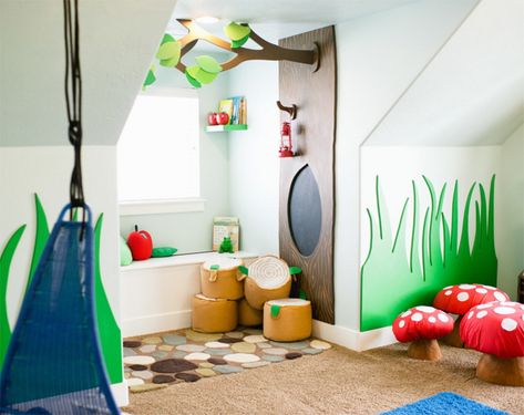 25 Creative and Unique Playroom Ideas for Your Kids Playroom Modern, Woodland Playroom, Gender Neutral Kids Room, Neutral Kids Room, Toddler Playroom, Kids Playroom Decor, Baby Gates, Childrens Playroom, Playroom Design