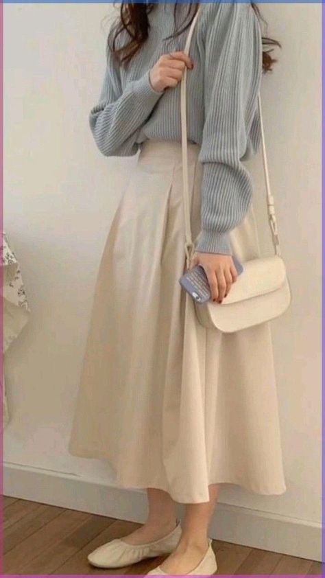 Modesty Outfits, Cute Modest Outfits, Korean Casual Outfits, Everyday Fashion Outfits, Neue Outfits, Casual Day Outfits, Easy Trendy Outfits, Modest Fashion Outfits, 가을 패션