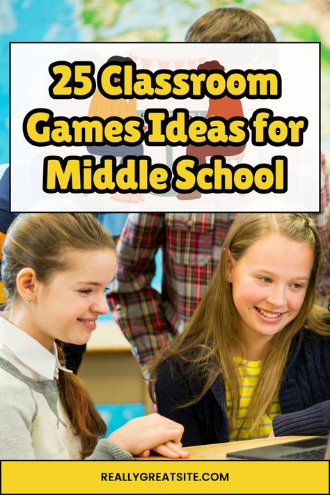 Engage your middle school class with these 25 dynamic game ideas. Don’t miss the blog post! Games For Middle Schoolers Group, Middle School Classroom Games, Classroom Games For Middle School, Games For Middle Schoolers, Middle School Games, Games Ideas, Middle School English, Middle Schoolers, Middle School Classroom