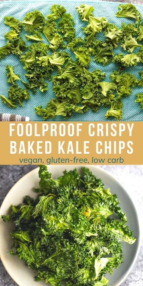 Roasted Kale Chips, Chip Seasoning, Baked Kale Chips, Kale Chips Recipe, Kale Chips Baked, Kale Chip Recipes, Baked Kale, Hummus Recipe Homemade, Healthy Appetizer