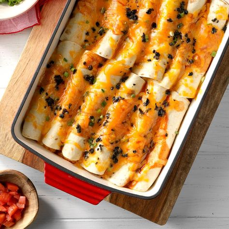 Halibut Enchiladas Halibut Enchiladas Recipe, Fish Enchiladas Recipe, Fish Enchiladas, Halibut Enchiladas, Taco Meals, Fusion Cooking, Mexican Enchiladas, Hispanic Dishes, Halibut Recipes