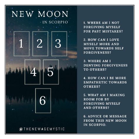 New Moon in Scorpio Tarot Spread Scorpio New Moon Tarot Spread, New Moon In Scorpio Tarot Spread, Scorpio Tarot Spread, New Moon Spread, New Moon Tarot Spread, Witchy Inspiration, Scorpio New Moon, Scorpio Tarot, New Moon In Scorpio