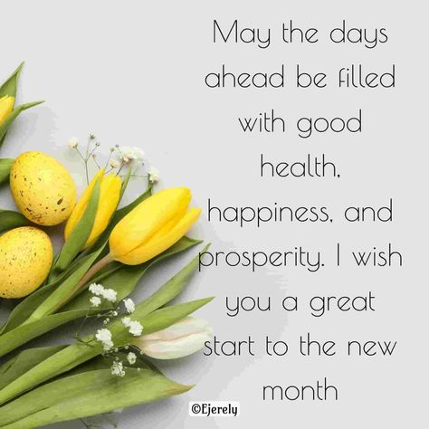 April New Month Greeting To a Friend 2024 - Ejerely Happy April Month, Happy New Month April, New Month April, New Month Greetings, Happy Sunday Messages, New Month Wishes, Month April, Daily Blessings, Wish You The Best