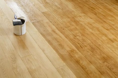 How to Resurface Laminate Floors How To Paint Laminate Floors, How To Paint Wood Laminate Floors, Changing Wood Floor Color, Paint Laminate Floor, Paint Laminate Floors, Painted Laminate Floors, Paint Engineered Wood Floor, How To Restore Old Wood Floors, Painting Laminate Wood