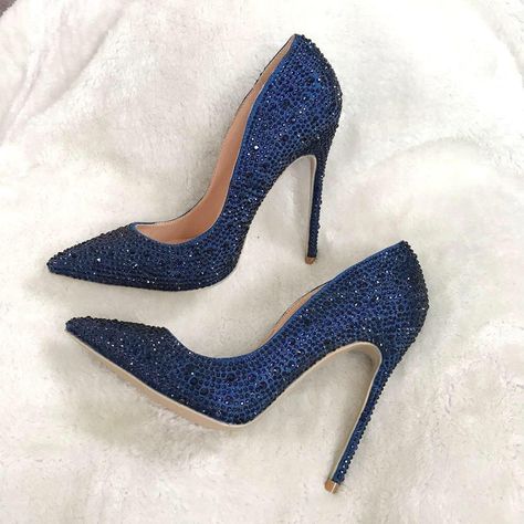 Royal Blue High Heels, Dark Blue Heels, Navy Blue High Heels, Royal Blue Heels, Blue Stilettos, High Heels For Prom, Navy Blue Heels, Blue High Heels, Heels Prom