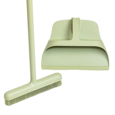 PRICES MAY VARY. Silicone Broom Bristles Clean Multiple Surfaces: Durable, versatile, and meticulously engineered silicone bristles that collect large debris, pet hair, dust, and dry and wet messes across hardwood flooring, carpet, decks, patios, and even furniture. Instead of fraying, the bristles maintain their shape, color, and cleanliness. Easily remove the broom head and use soap and water in your sink to clean. Elevated Dustpan: The convenient foothold eliminates the awkward bend and sweep Best Broom, Flooring Carpet, Broom And Dustpan, Dust Pan, Hardwood Flooring, Household Supplies, Spring Cleaning, Cleaning Tools, Bending