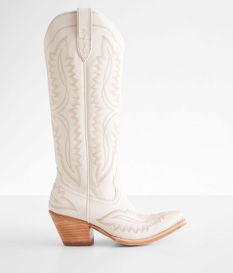 Ariat Casanova Blanco Leather Western Boot - Cream US 7-1/2, Women's White Embroidered leather pull-on cowboy boot Side zip detail ATS® Technology provides all day stability and comfort 16 shaft snip toe 12 calf circumference 2 1/2 heel. Due to the nature of leather/suede, small variances of color in the skin may occur, this is in no way considered a defect. These are inherent characteristics of leather/suede and will enhance the individual look of your garment.. Leather upper/outsole. Balance man made. Boot Care: Wiping down the leather uppers after each wear will keep your boots looking their best. An occasional good cleaning and conditioning is also recommended. When putting on your boot make sure your foot is on the ground when sliding your heel into the boot. This will prevent excessi Womens Ariat Boots, White Cowgirl Boots, Ariat Cowboy Boots, White Leather Boots, White Cowboy Boots, Ariat Boots, Country Boots, Leather Western Boots, Western Boots Women