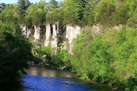 Bluffton Bluffs | Decorah, Iowa | Travel Iowa Decorah Iowa Travel, Decorah Iowa, Driftless Area, Iowa Travel, Events Place, Scenic Road Trip, Scenic Roads, Travel Instagram, Travel News