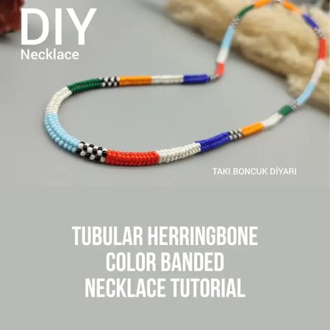 Two Different Ways to Make Color Banded Beaded Rope Necklaces / The Beading Gem Thread Wrapped Bracelets, Beaded Necklace Tutorial, Band Necklace, Opening An Etsy Shop, Rope Jewelry, Cord Jewelry, Beaded Necklace Diy, Necklace Tutorial, Beaded Rope