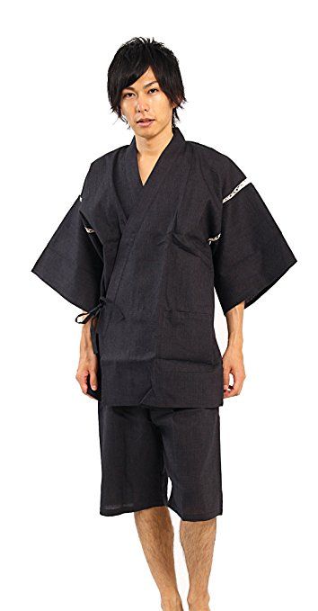 Amazon.com: Edoten Men's Japan Kimono Jinbei: Clothing Japanese Robes Men, Jinbei Clothing, Japanese Men Kimono, Kimono Outfit Japanese Male, Cotton Samurai Kimono With Long Sleeves, Man Japan, Very Short Dress, Japan Kimono, Formal Parties