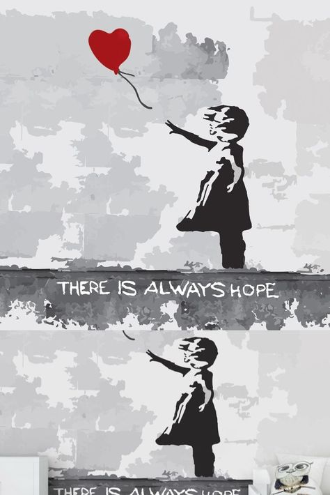 Banksy Wallpaper, There Is Always Hope, Hope Art, Banksy, Movie Posters, Art, Film Posters